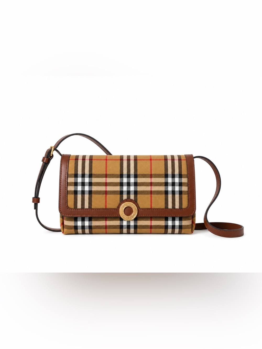Burberry Beige Check Crossbody Bag